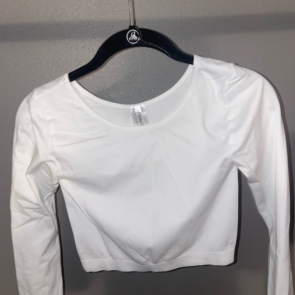 A White Crop Top